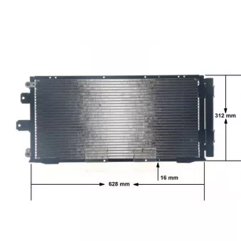 Condenseur, climatisation MAHLE AC 333 000S