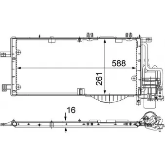 Condenseur, climatisation MAHLE AC 336 000S