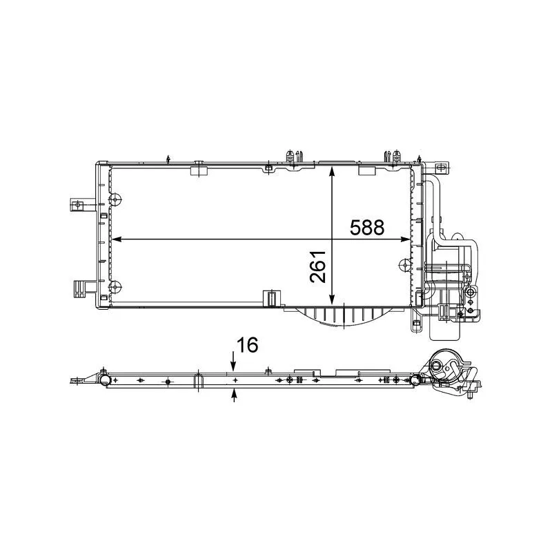 Condenseur, climatisation MAHLE AC 336 000S