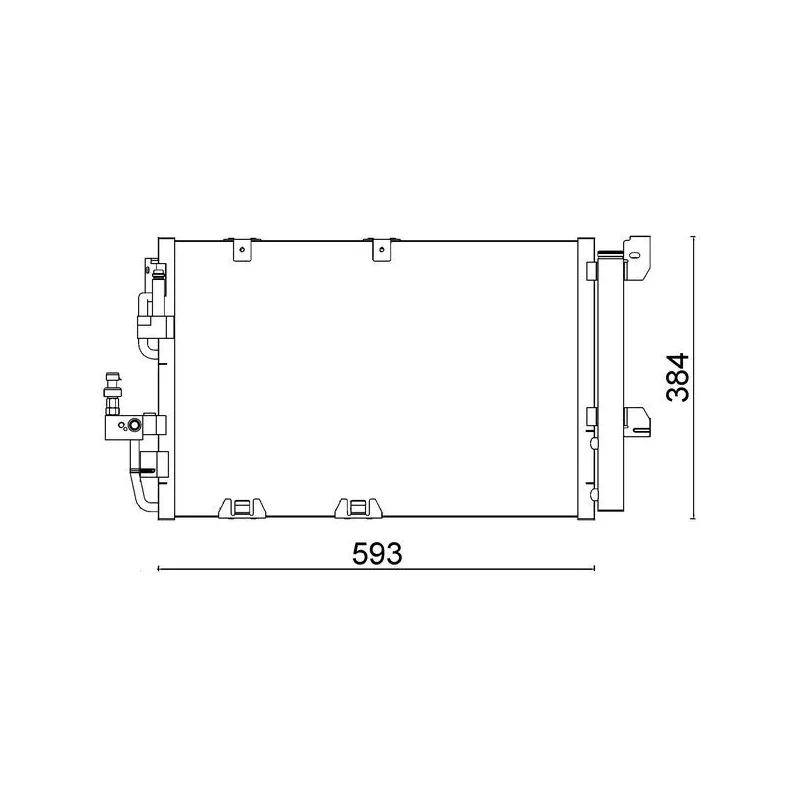 Condenseur, climatisation MAHLE AC 337 000S