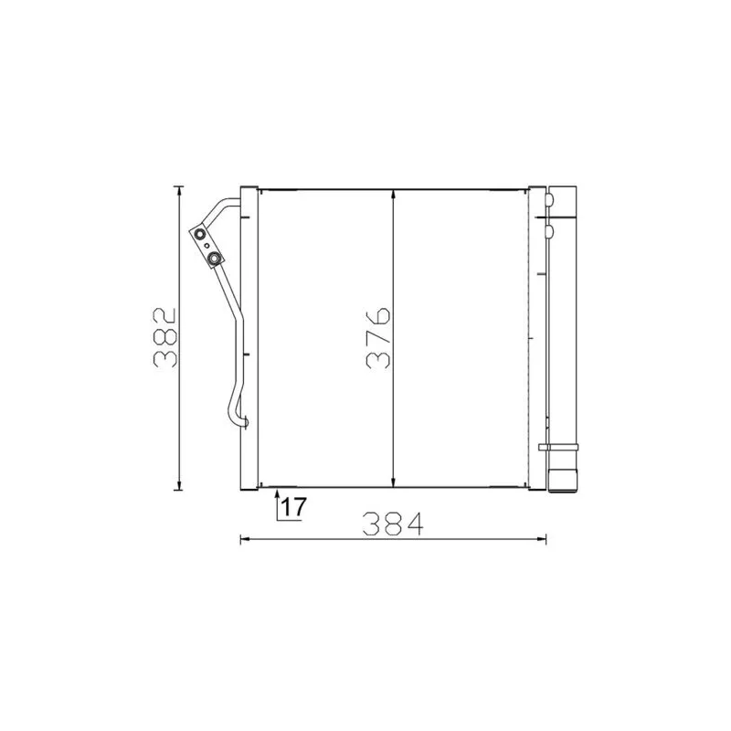 Condenseur, climatisation MAHLE AC 340 000S