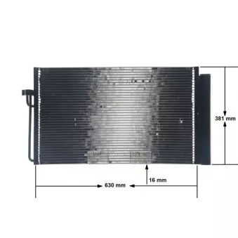 Condenseur, climatisation MAHLE AC 345 000S