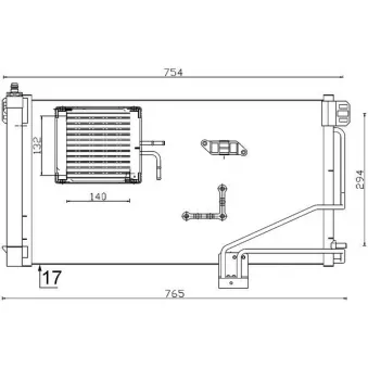 Condenseur, climatisation MAHLE AC 346 000S