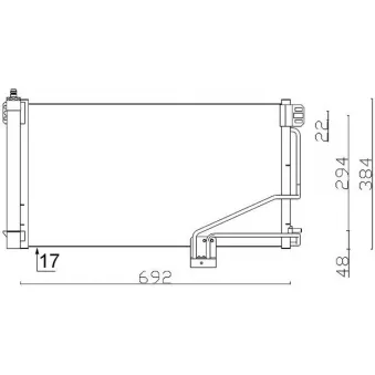 Condenseur, climatisation MAHLE AC 347 001S
