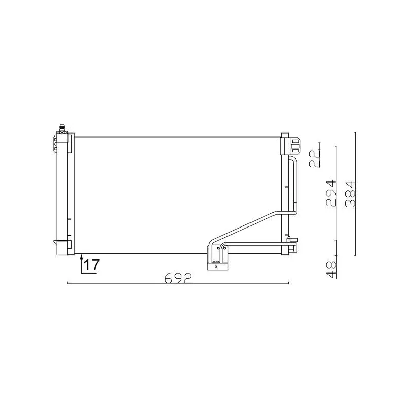 Condenseur, climatisation MAHLE AC 347 001S
