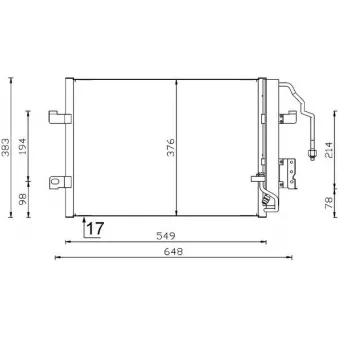 Condenseur, climatisation MAHLE AC 348 000S