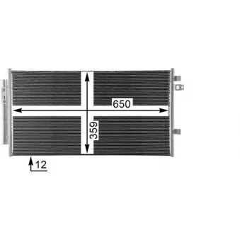 Condenseur, climatisation MAHLE AC 35 000P