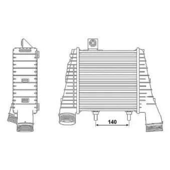 Intercooler, échangeur NRF 30237