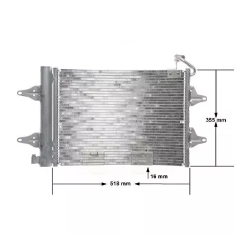 Condenseur, climatisation MAHLE AC 359 000S