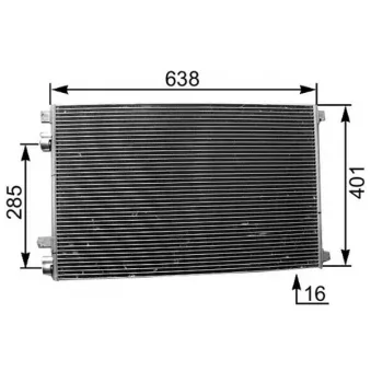 Condenseur, climatisation MAHLE AC 360 001S