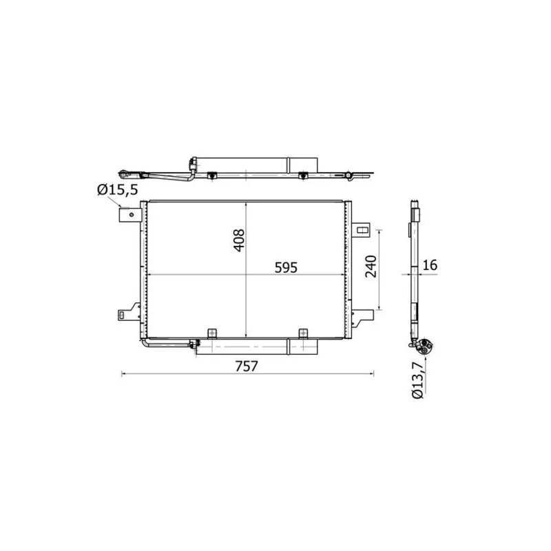 Condenseur, climatisation MAHLE AC 369 000S