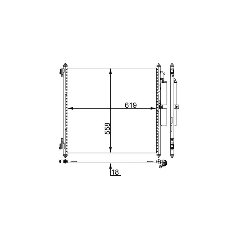 Condenseur, climatisation MAHLE AC 37 000S