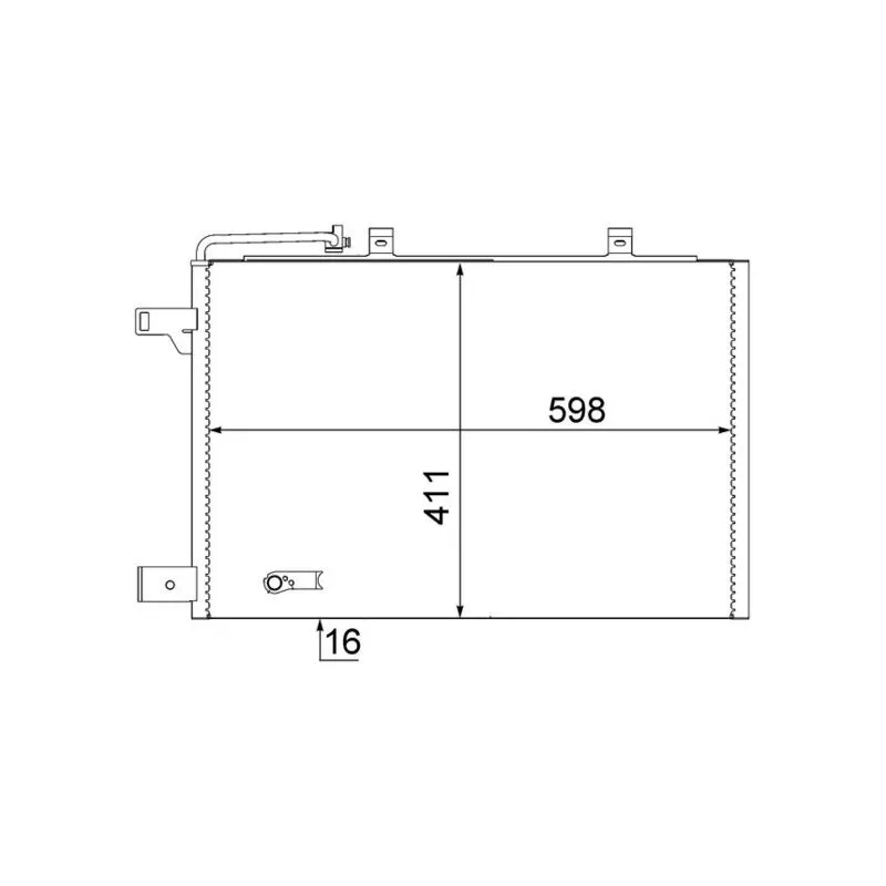 Condenseur, climatisation MAHLE AC 370 000S