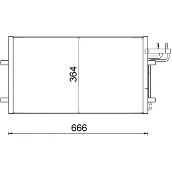 Condenseur, climatisation MAHLE AC 374 000S