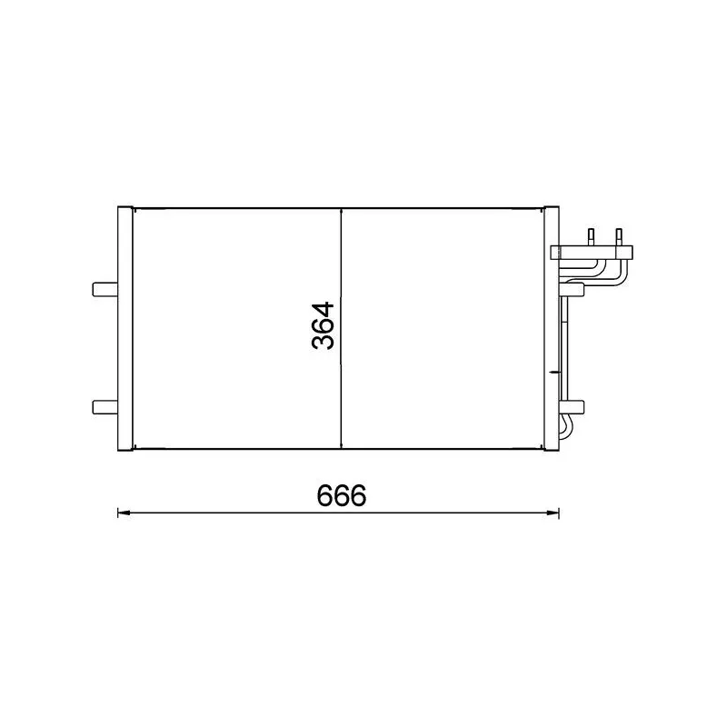 Condenseur, climatisation MAHLE AC 374 000S