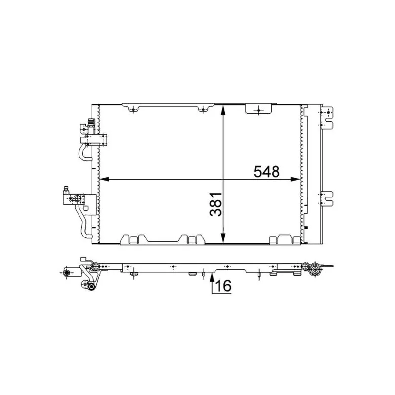 Condenseur, climatisation MAHLE AC 375 000S