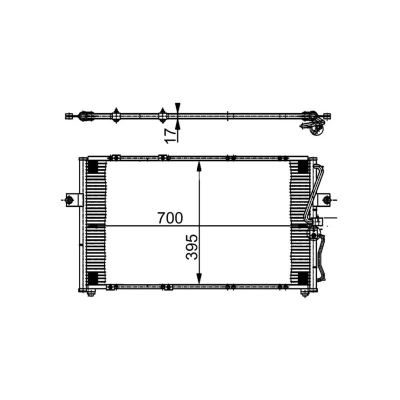 Condenseur, climatisation MAHLE AC 379 000S