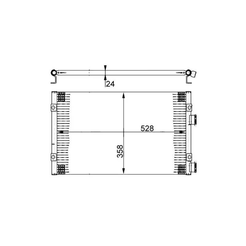 Condenseur, climatisation MAHLE AC 389 000S