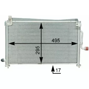 Condenseur, climatisation MAHLE AC 416 000S