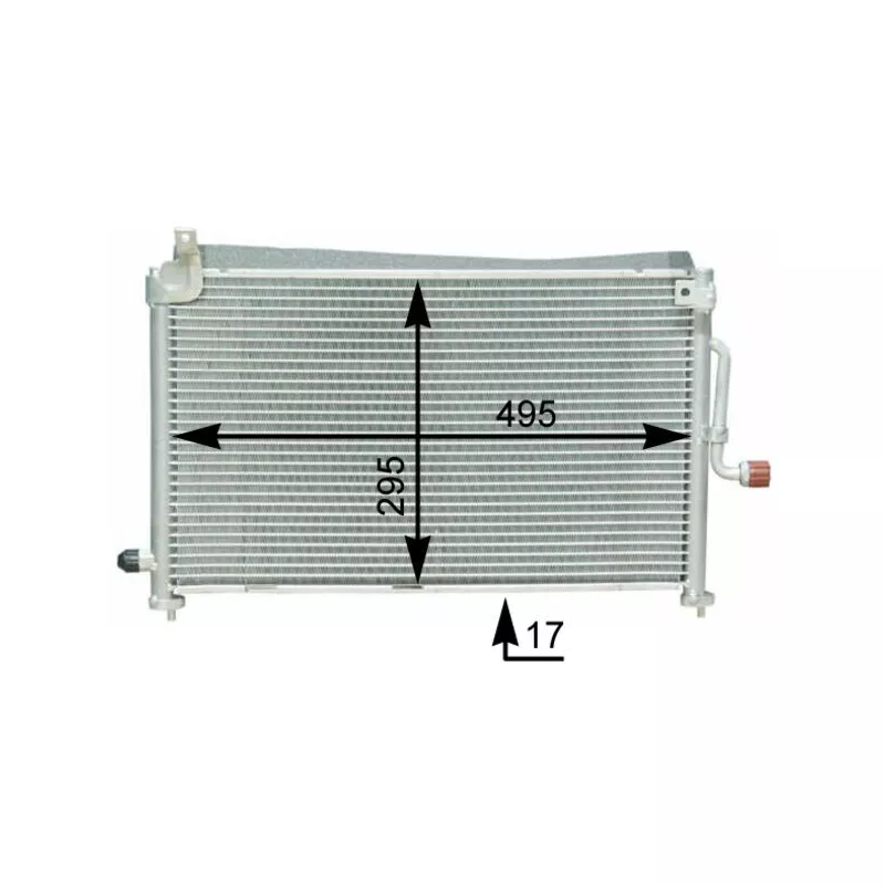 Condenseur, climatisation MAHLE AC 416 000S