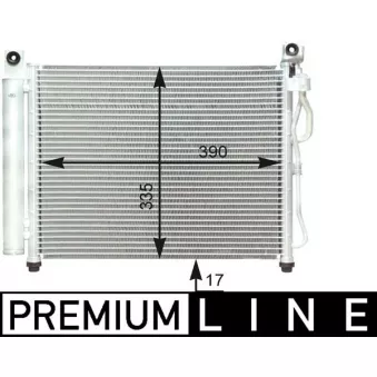 Condenseur, climatisation MAHLE AC 419 000P