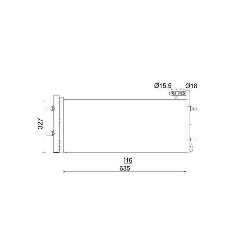 Condenseur, climatisation MAHLE AC 42 000S
