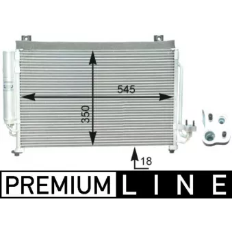 Condenseur, climatisation MAHLE AC 427 000P