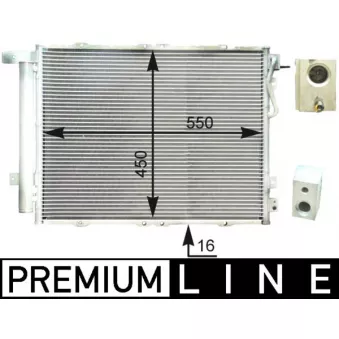 Condenseur, climatisation MAHLE AC 429 000P