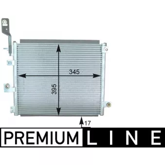 Condenseur, climatisation MAHLE AC 432 000P