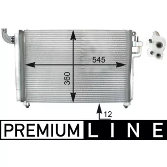 Condenseur, climatisation MAHLE AC 434 000P