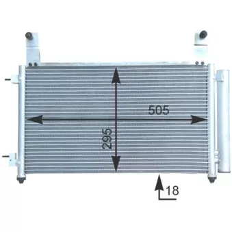 Condenseur, climatisation MAHLE AC 435 000S