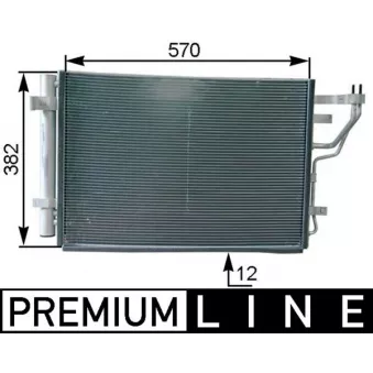 Condenseur, climatisation MAHLE AC 442 000P