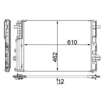 Condenseur, climatisation MAHLE AC 446 000S