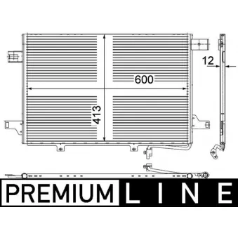 Condenseur, climatisation MAHLE AC 452 000P