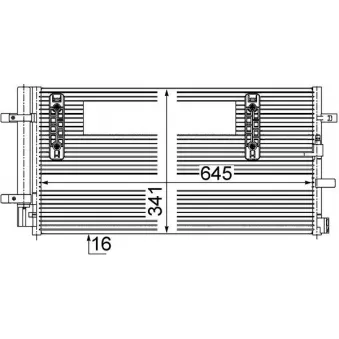 Condenseur, climatisation MAHLE AC 457 000S