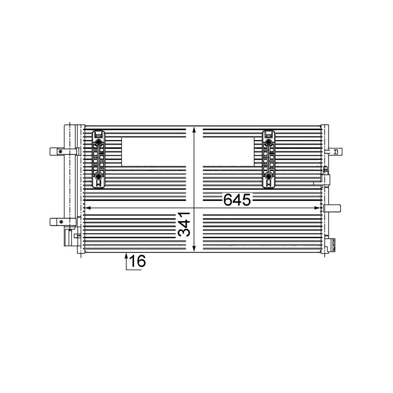 Condenseur, climatisation MAHLE AC 457 000S