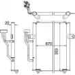 Condenseur, climatisation MAHLE AC 458 000P - Visuel 2