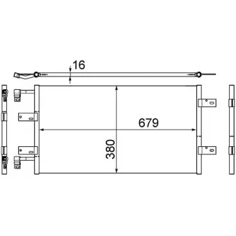 Condenseur, climatisation MAHLE AC 461 000S