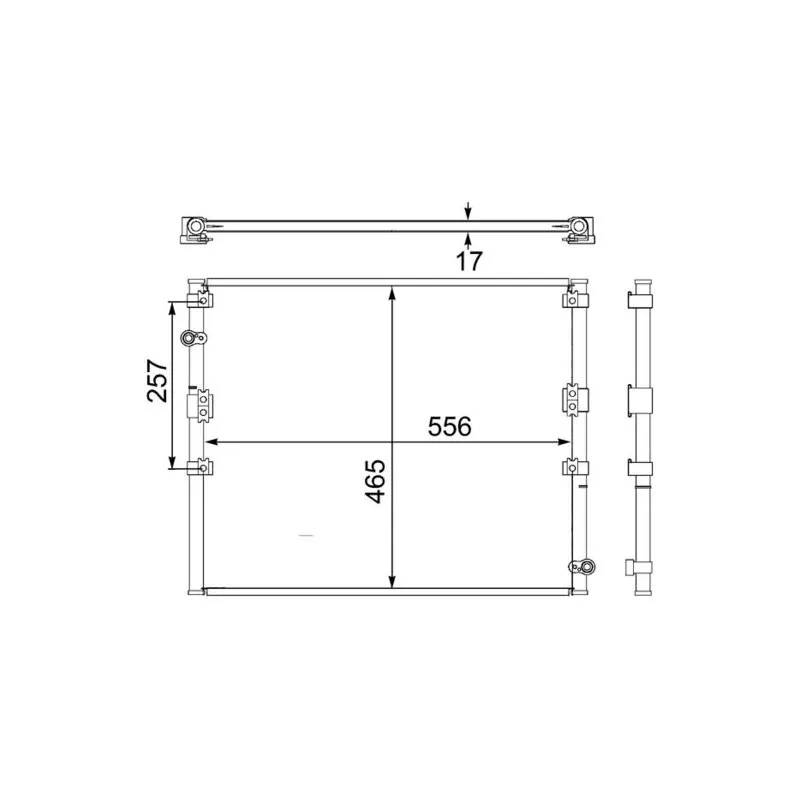 Condenseur, climatisation MAHLE AC 474 000S
