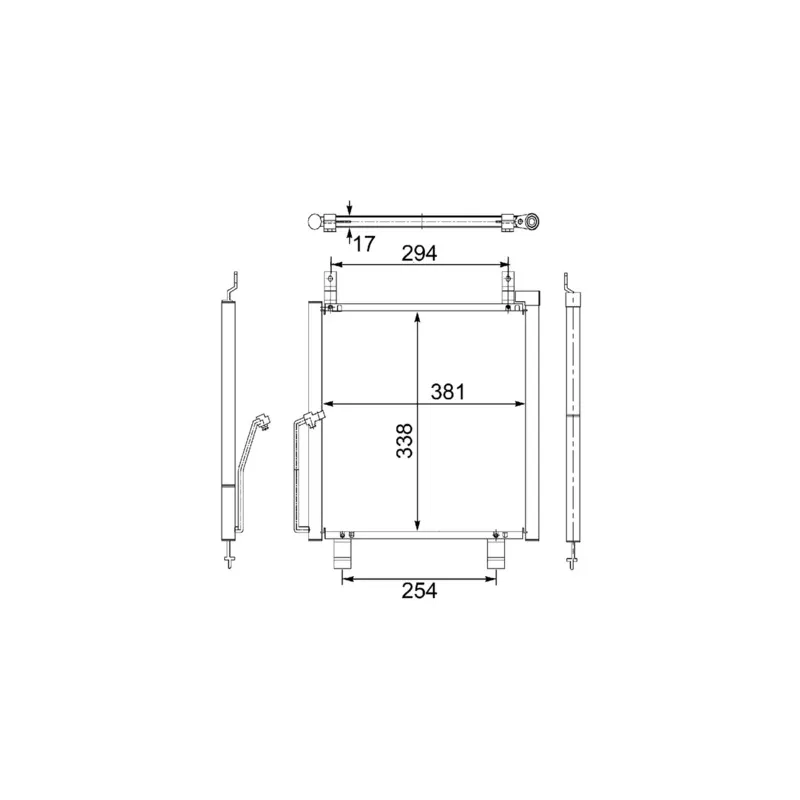 Condenseur, climatisation MAHLE AC 482 000S