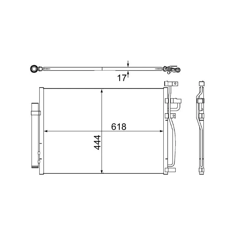 Condenseur, climatisation MAHLE AC 489 000S