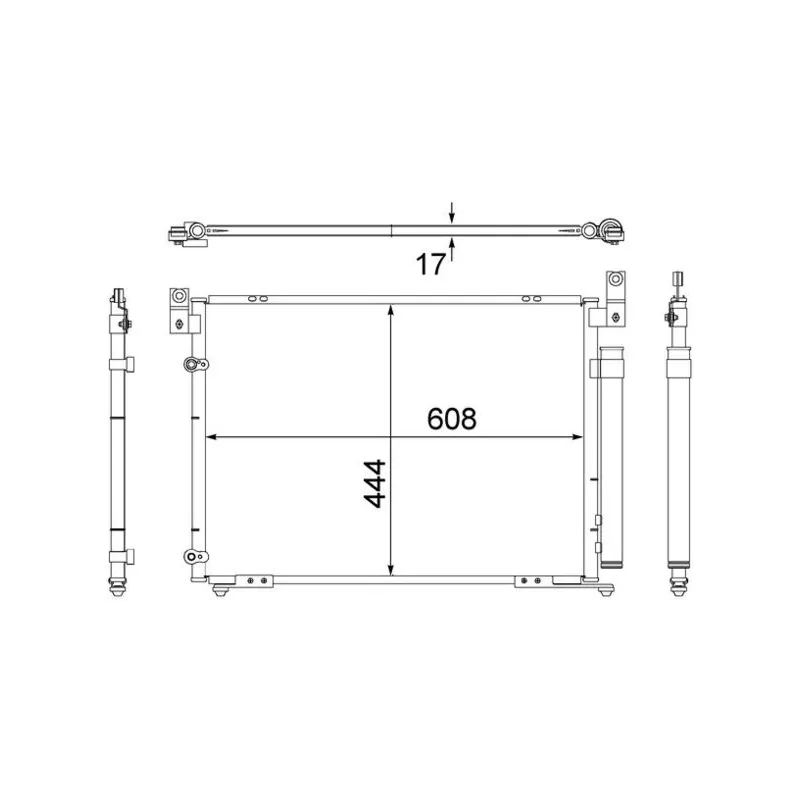 Condenseur, climatisation MAHLE AC 494 000S