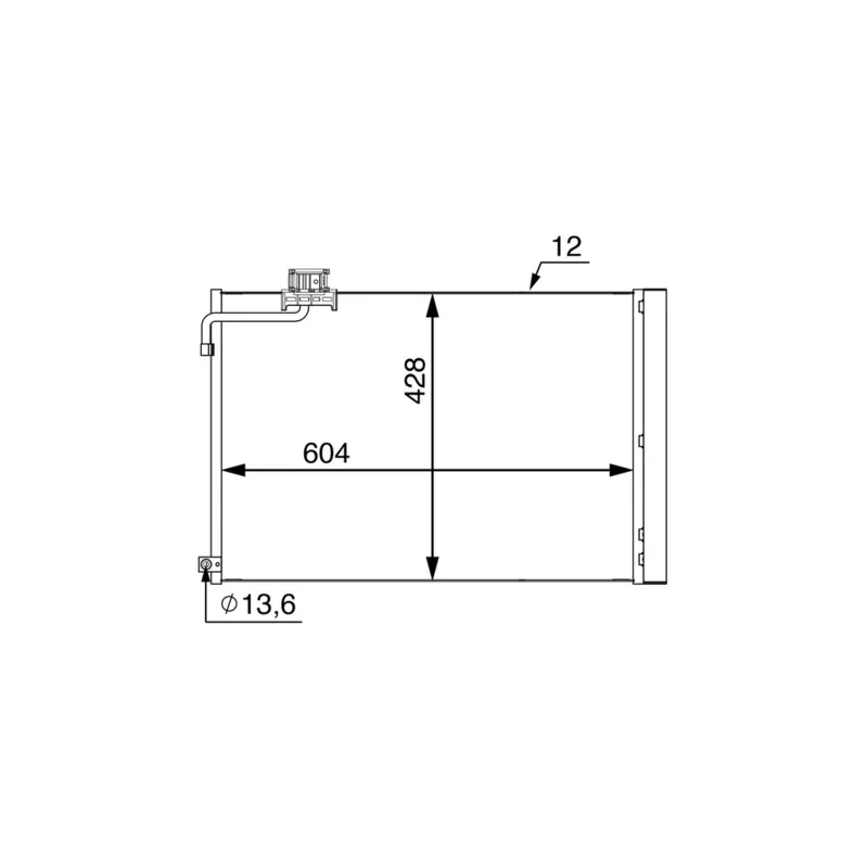 Condenseur, climatisation MAHLE AC 51 000S