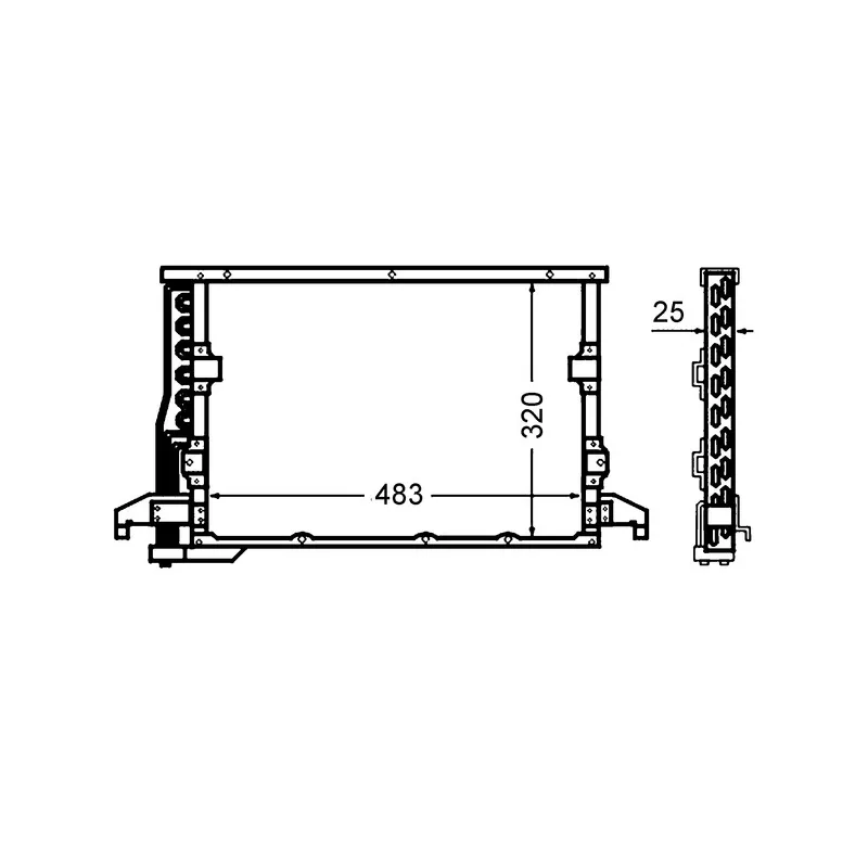 Condenseur, climatisation MAHLE AC 512 000S