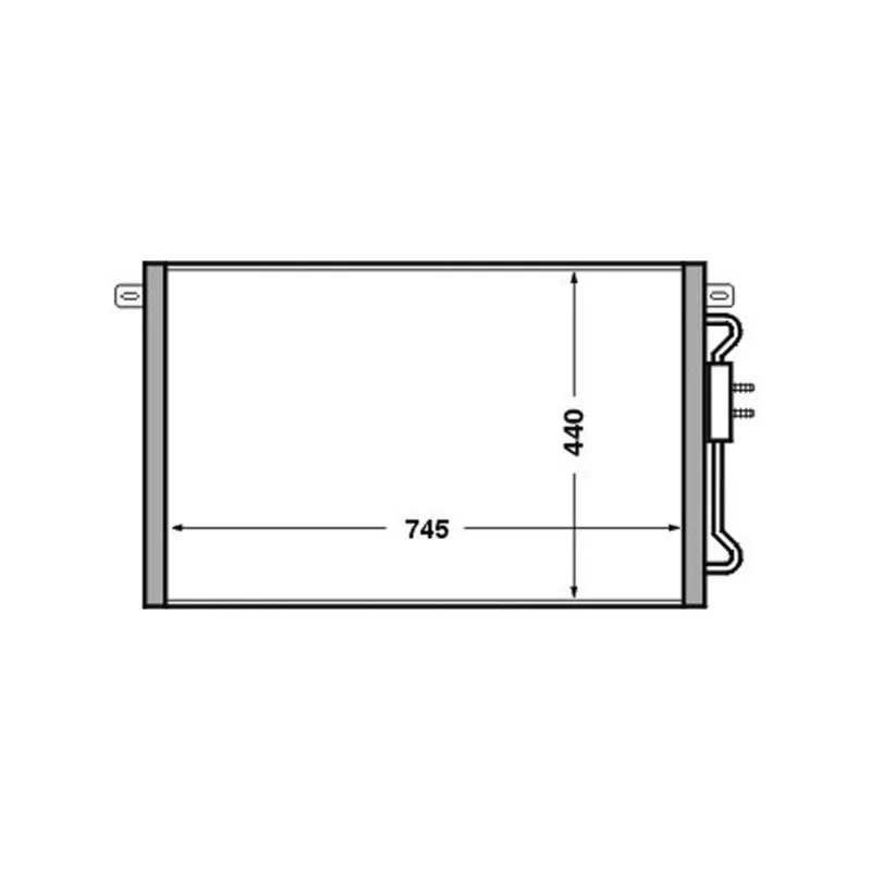 Condenseur, climatisation MAHLE AC 513 000S