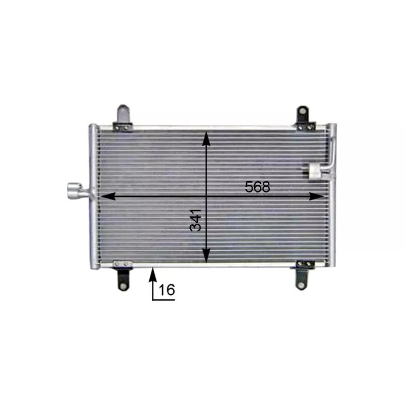 Condenseur, climatisation MAHLE AC 514 000S