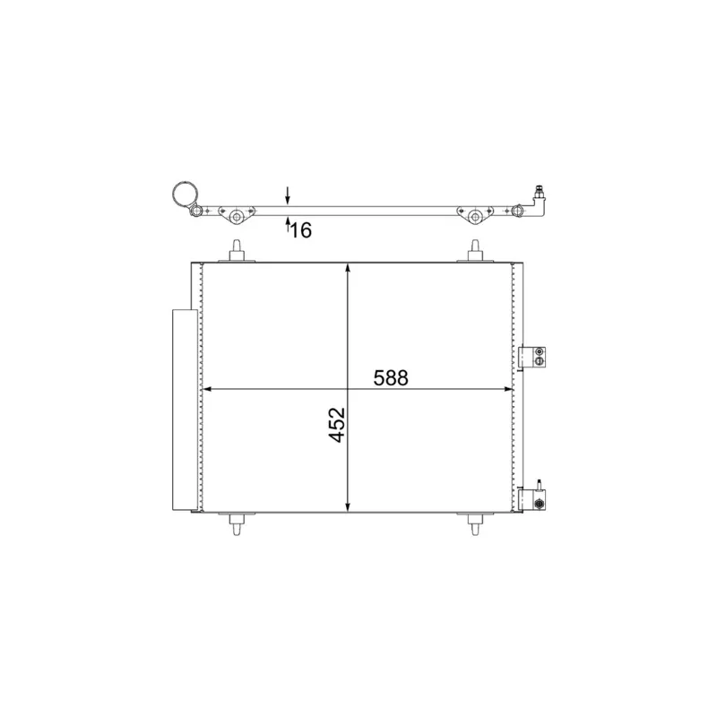 Condenseur, climatisation MAHLE AC 515 000S