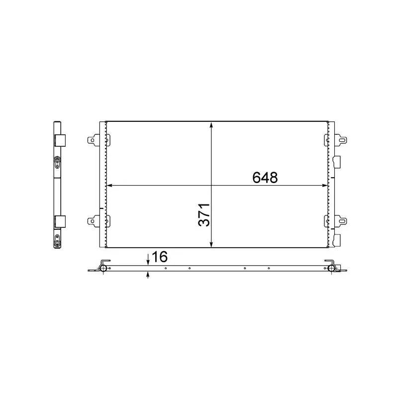 Condenseur, climatisation MAHLE AC 519 000S