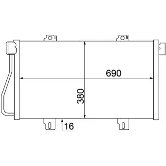 Condenseur, climatisation MAHLE AC 529 000S