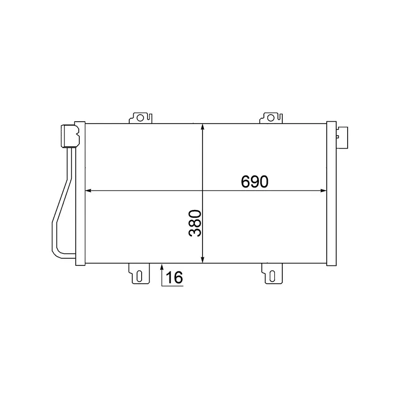 Condenseur, climatisation MAHLE AC 529 000S